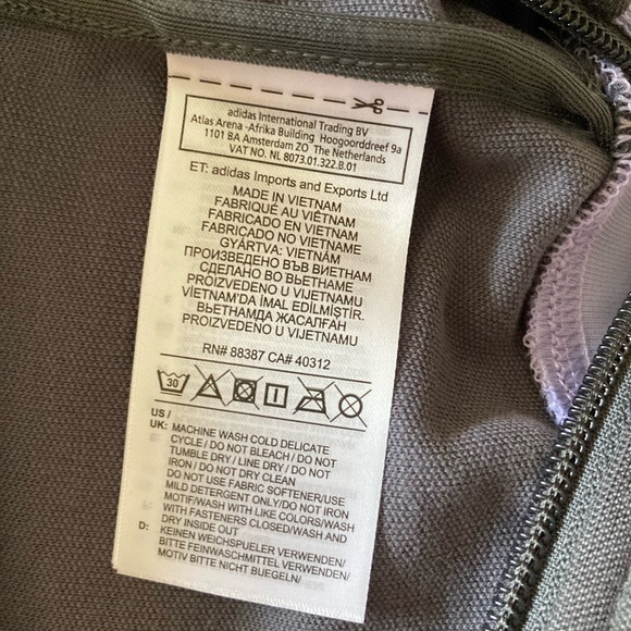 Adidas Zip up Embroidery track jacket XSmall Women's - Picture 5 of 7